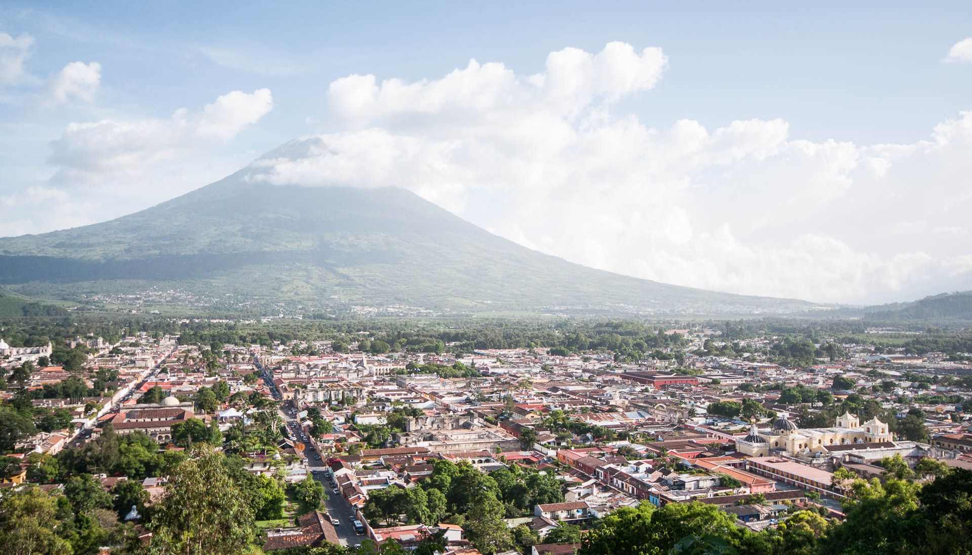 Vue du mirador à Antigua