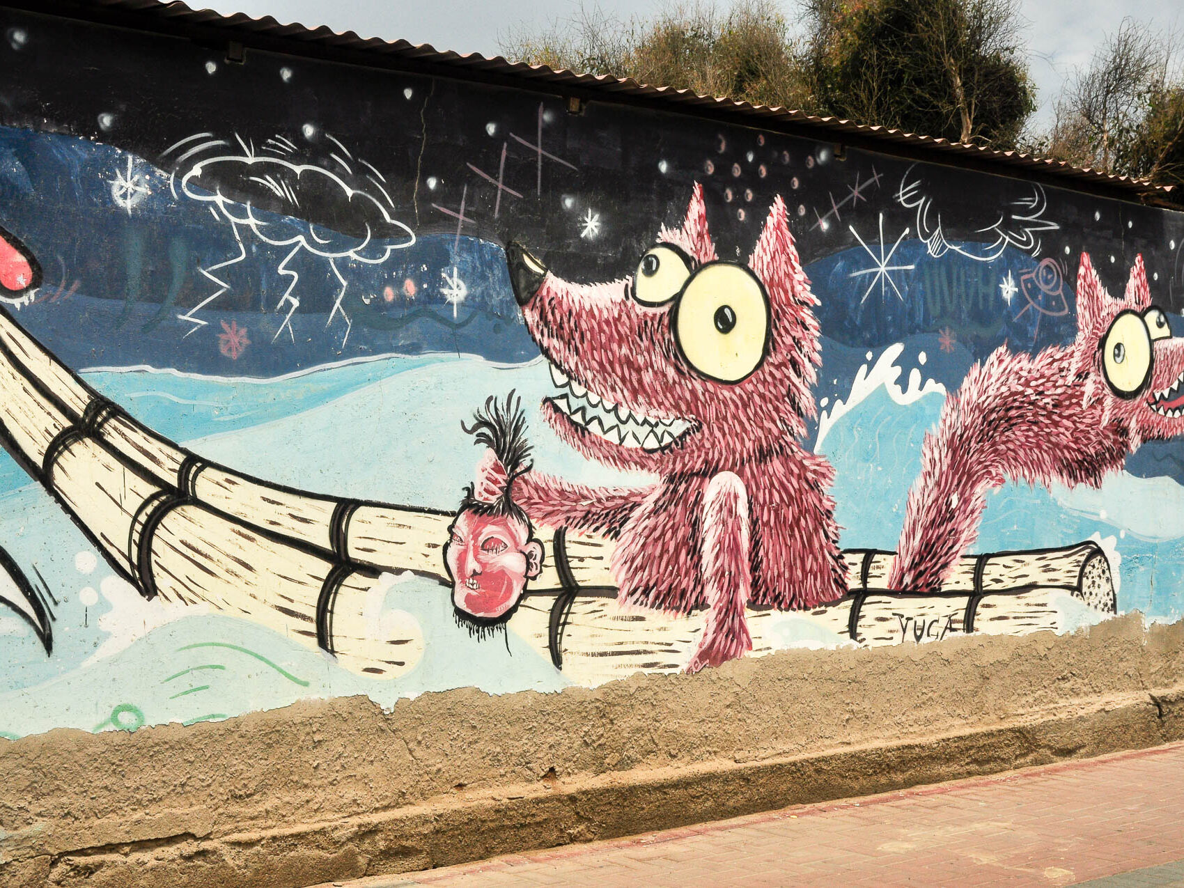 Graffiti loup