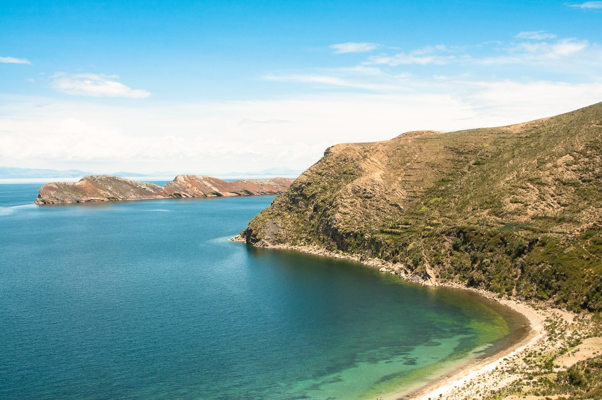 Isla del sol, sur le lac titicaca côté bolivie