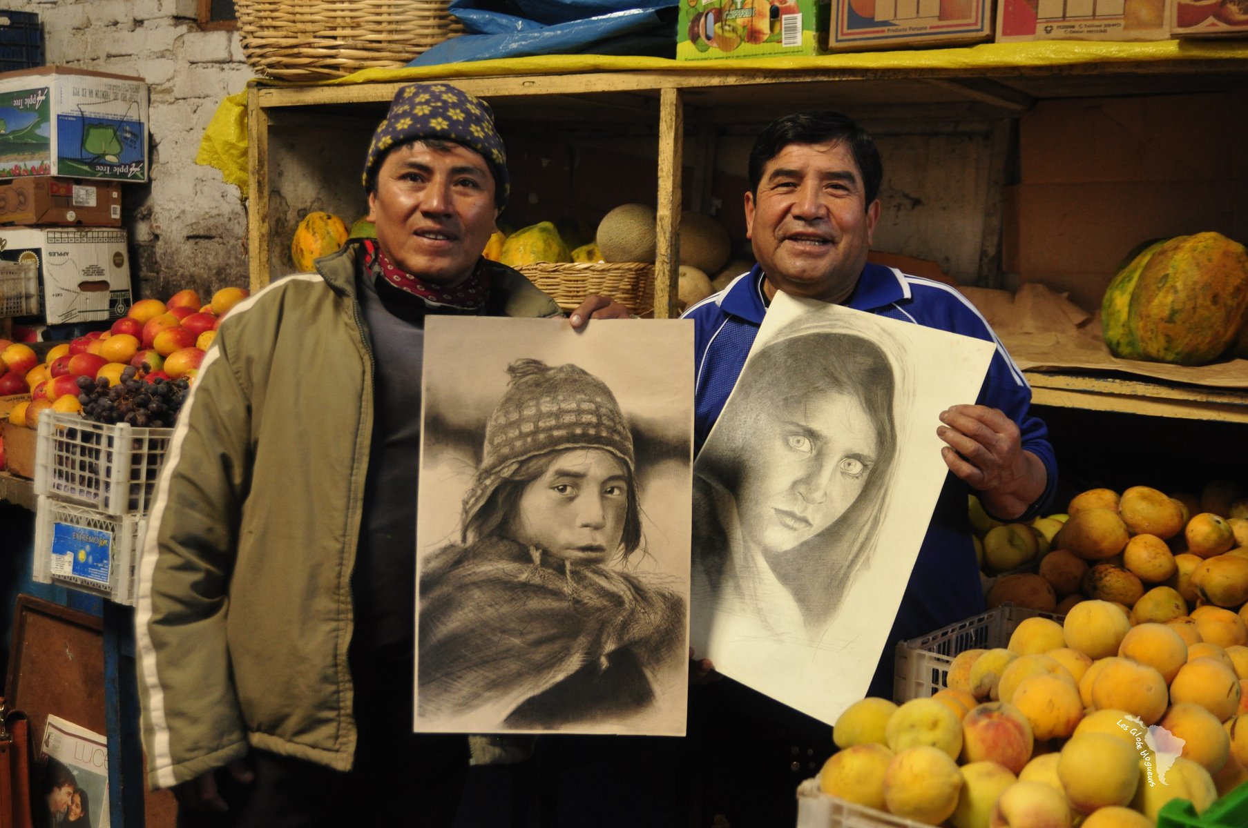 bonnet péruvien marché artiste