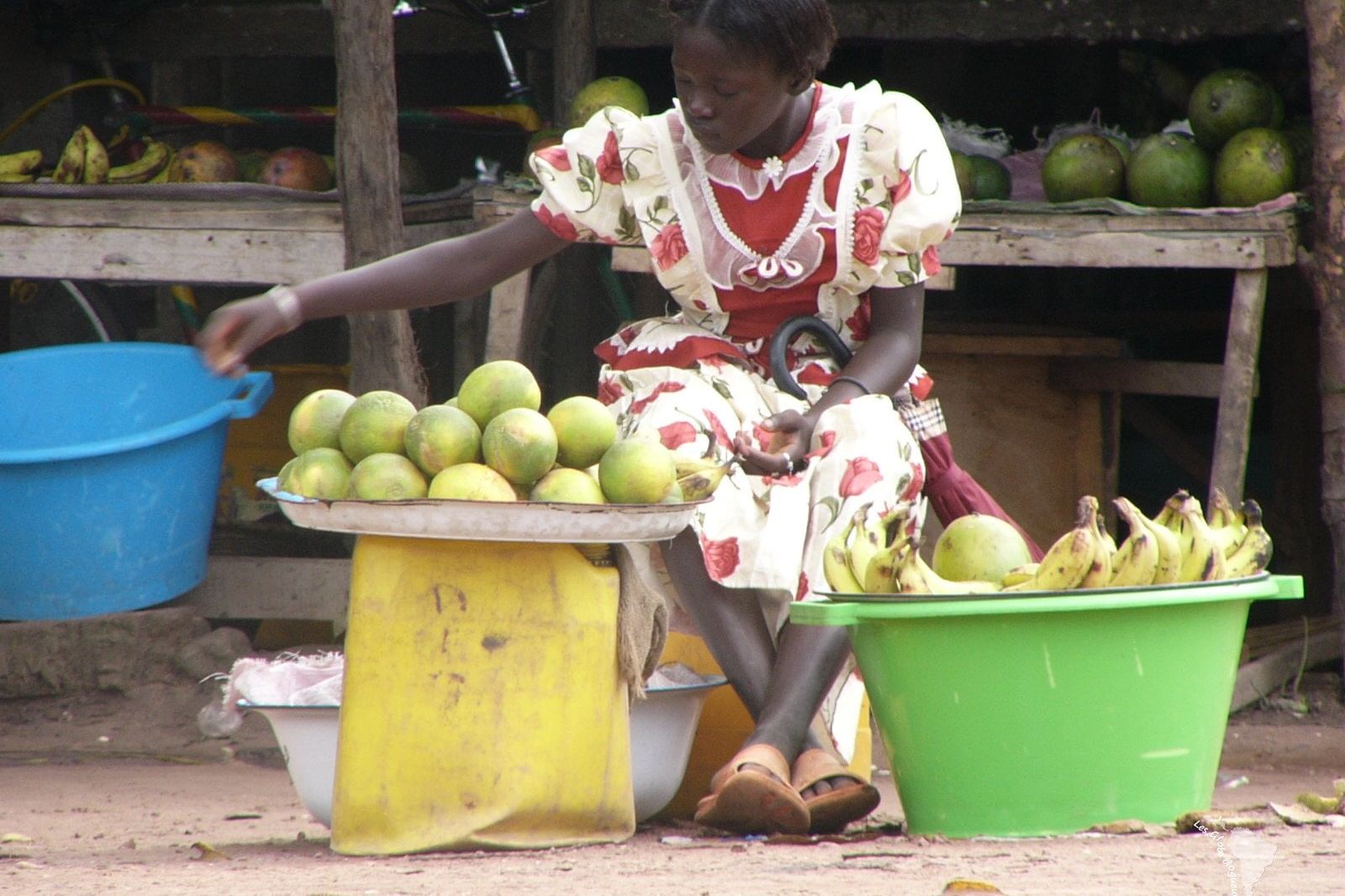 Vendeuse de mangues au Sénégal