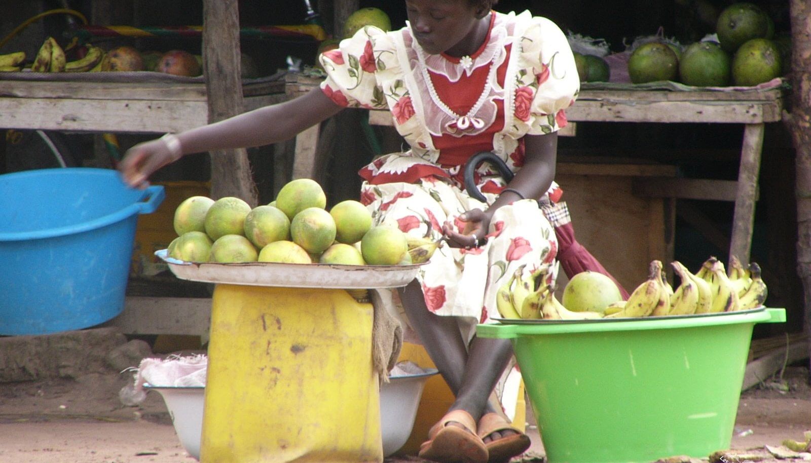 Vendeuse de mangues au Sénégal