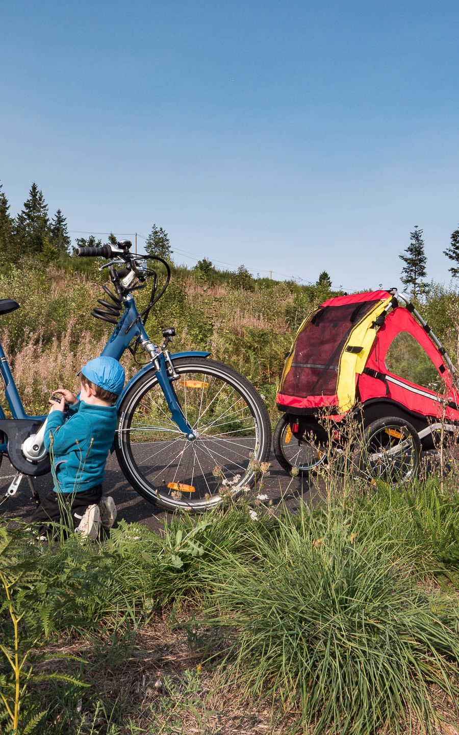 Le long de la via fluvia entre montfaucon et lapte en haute loire