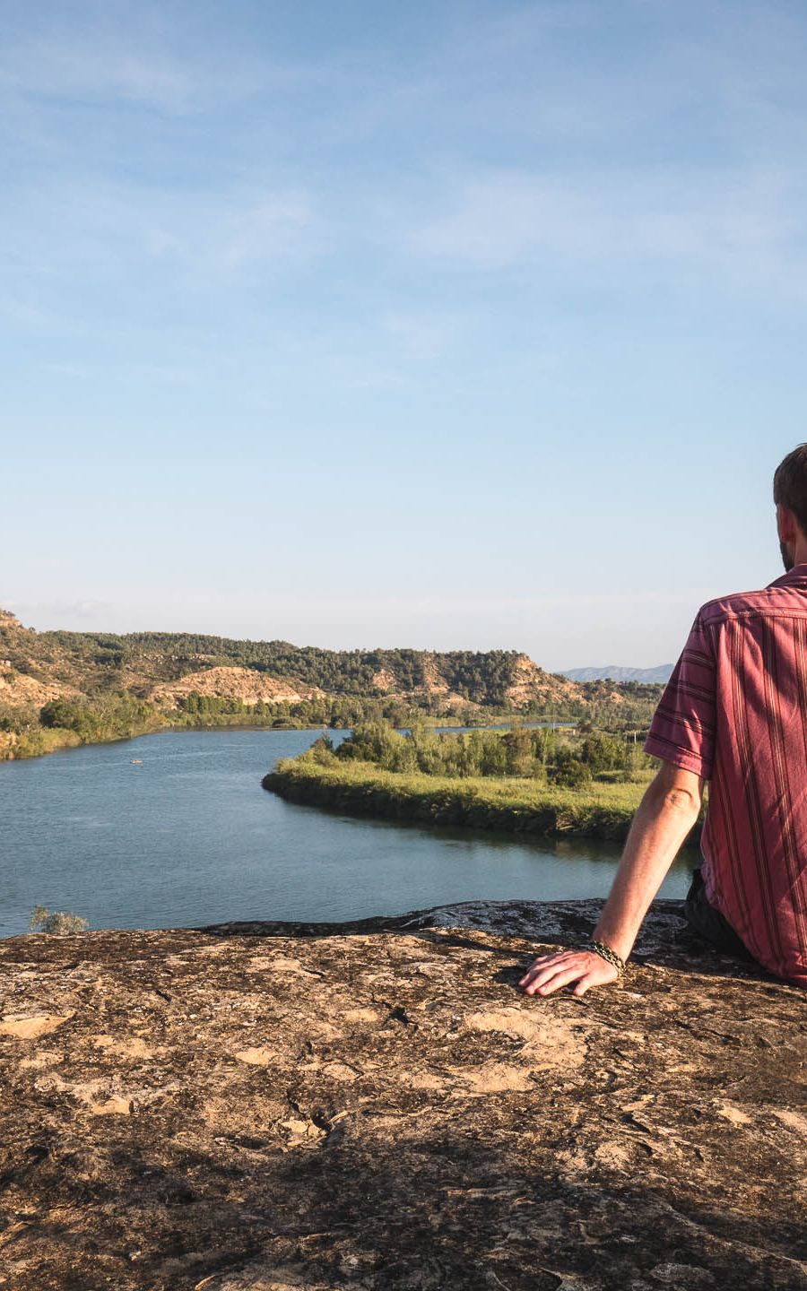 Méandre de l'Ebre près de Flix en Catalogne