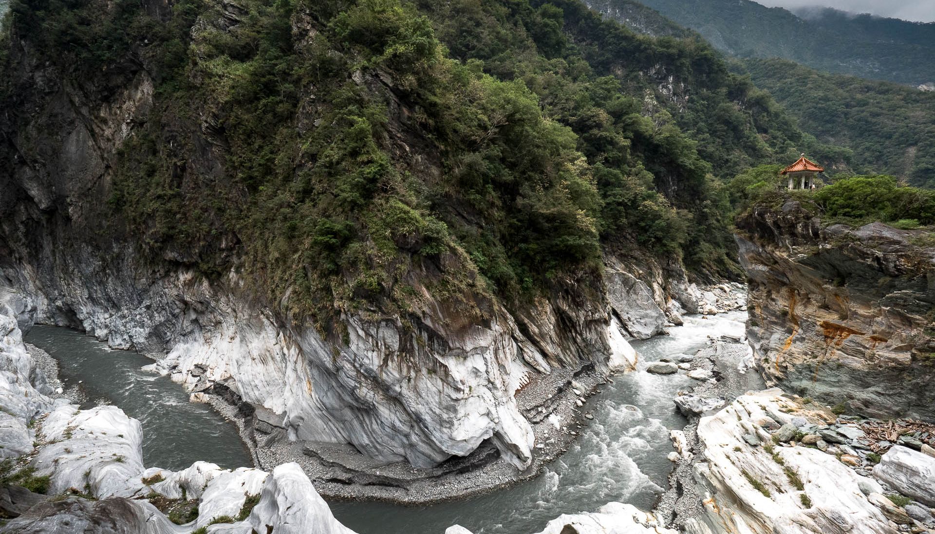 Paysage au niveau du pont Cimu - Gorges de Taroko