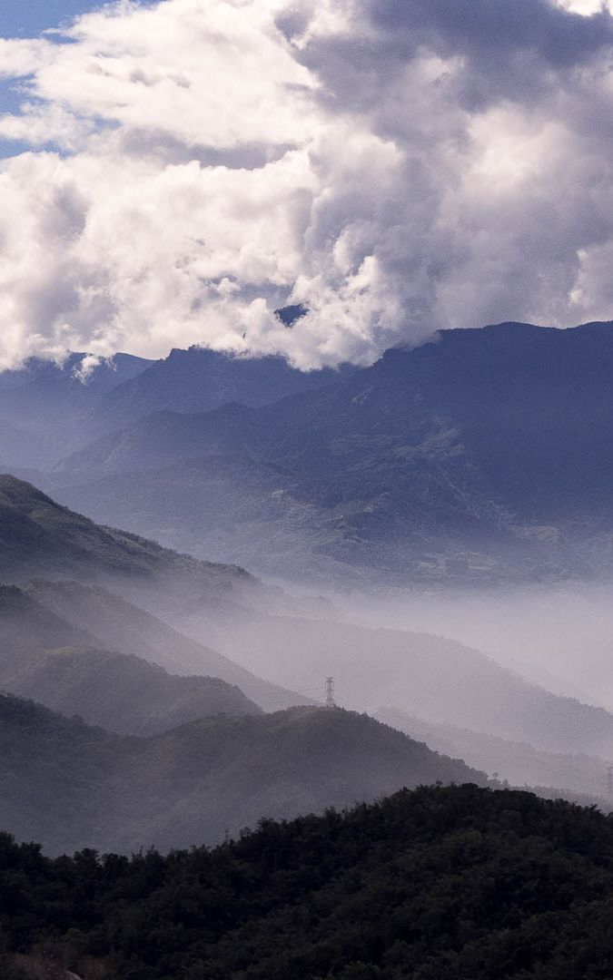 montagnes sun moon lake