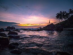 Mirissa secret beach sunset Sri lanka