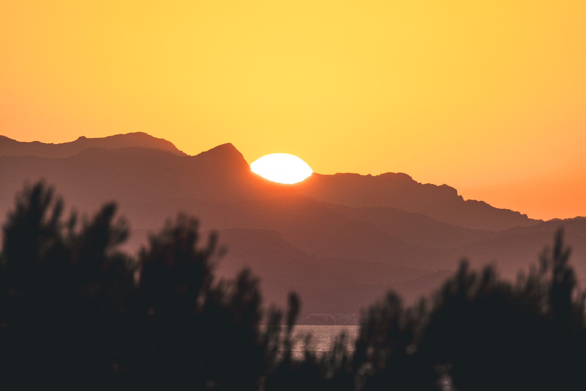 coucher de soleil à Majorque