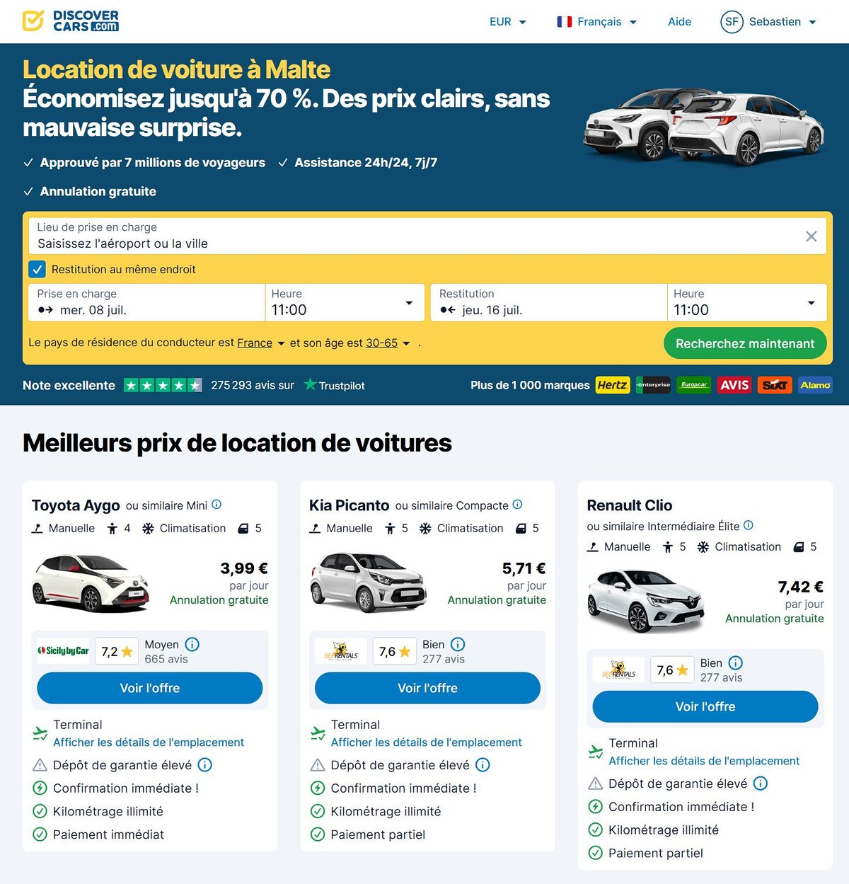 Louer une voiture à Malte : prix, assurance & conseils 2026 2 louer voiture malte